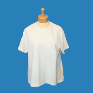 Athleta Plain White Athletic Short Sleeve Pocket Tee